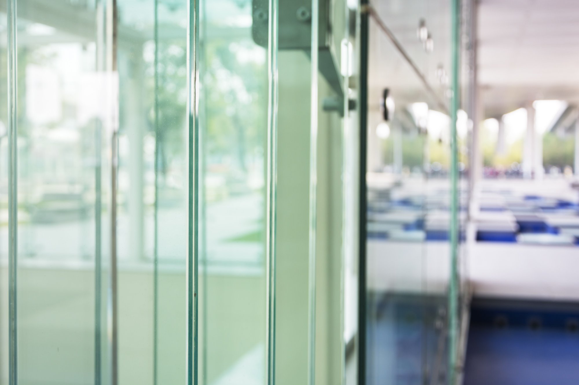 Tempered glass door